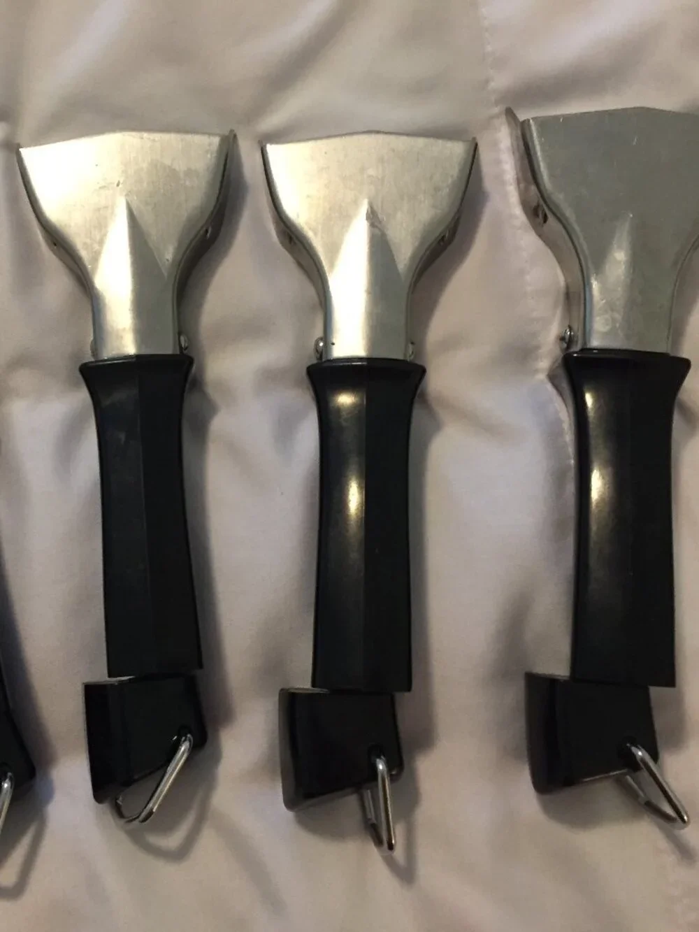 4 VTG Corning Ware Twist Detachable Lock On Casserole Holder Black Handle Lot